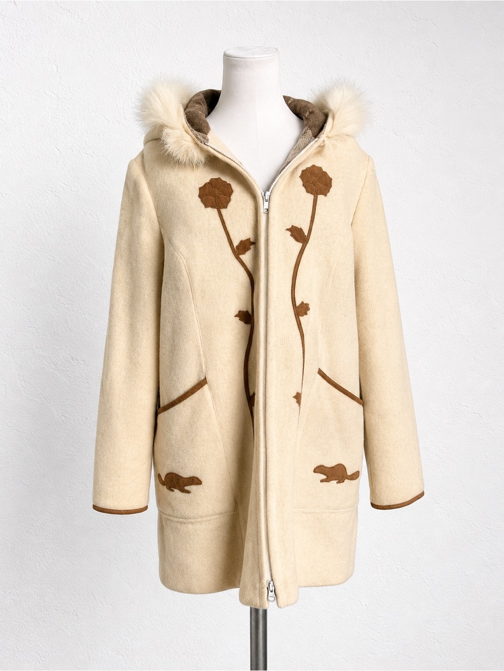Vintage Sub Zero Wool Blend Hooded Coat | Made in Canada